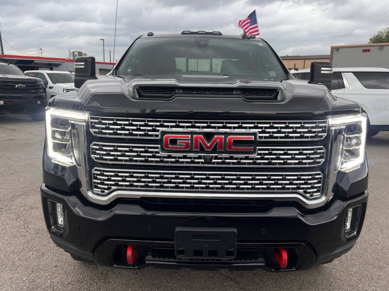 Used 2021 GMC Sierra 3500HD AT4 with VIN 1GT49VEYXMF124749 for sale in Garland, TX