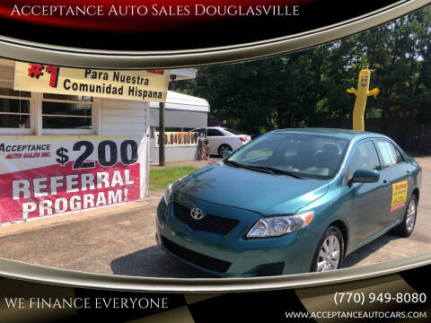 2010 Toyota Corolla for sale at Acceptance Auto Sales Douglasville in Douglasville GA