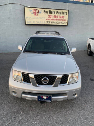 2007 Nissan Pathfinder for sale at Fuentes Brothers Auto Sales in Jessup MD
