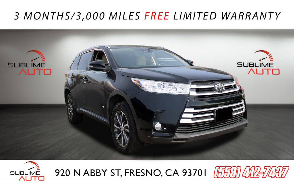 2017 Toyota Highlander for sale at SUBLIME AUTO in Fresno, CA