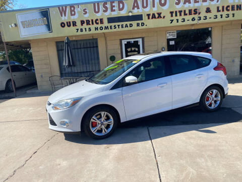 2014 Ford Focus for sale at WB'S USED AUTO SALES INC in Houston TX
