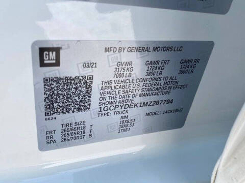 2021 Chevrolet Silverado 1500