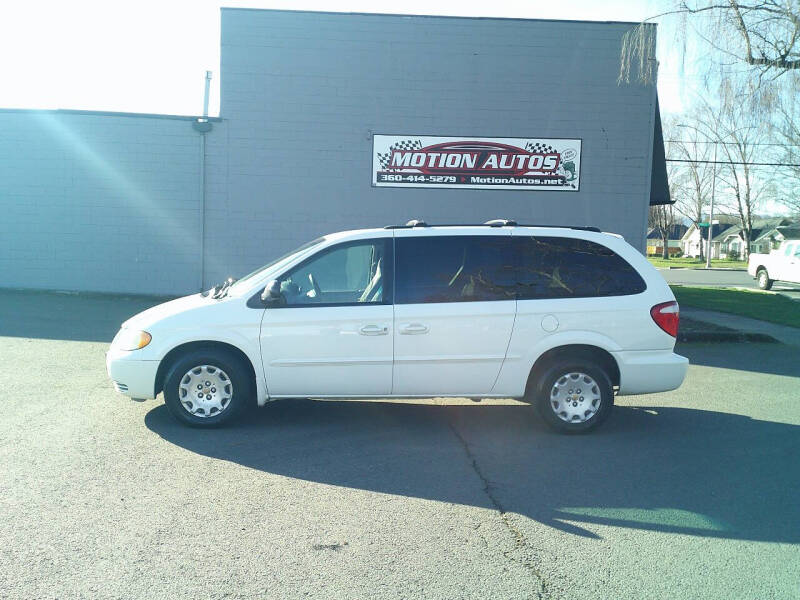 2002 Chrysler Town and Country for sale at Motion Autos in Longview WA