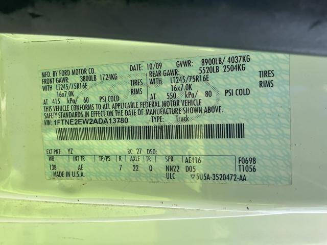 2010 Ford E-Series E-250