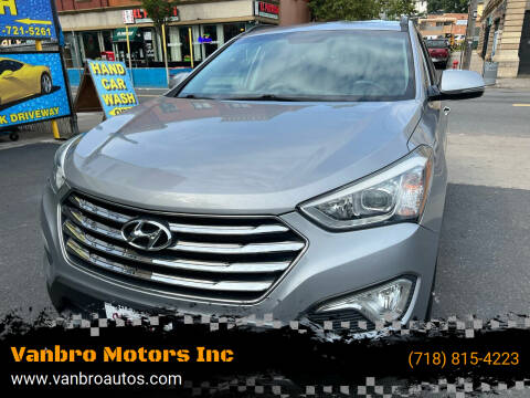 2013 Hyundai Santa Fe for sale at Vanbro Motors Inc in Staten Island NY