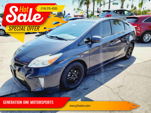 2013 Toyota Prius for sale at GENERATION ONE MOTORSPORTS in La Habra CA