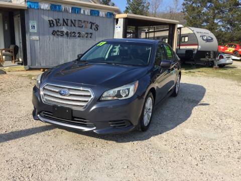 2017 Subaru Legacy for sale at Bennett Etc. in Richburg SC