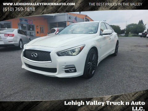 2014 Infiniti Q50 for sale at Lehigh Valley Truck n Auto LLC. in Schnecksville PA
