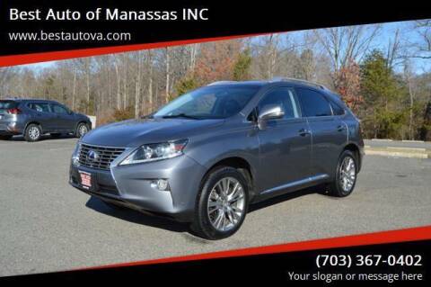 2013 Lexus RX 450h for sale at Best Auto of Manassas INC in Manassas VA