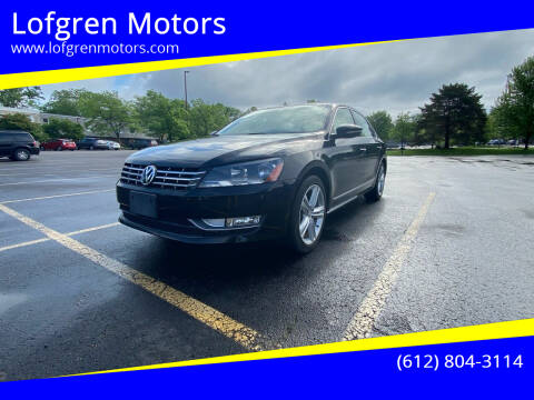2012 Volkswagen Passat for sale at Lofgren Motors in Wayzata MN