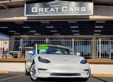 2019 Tesla Model 3 for sale at Great Cars in Sacramento CA