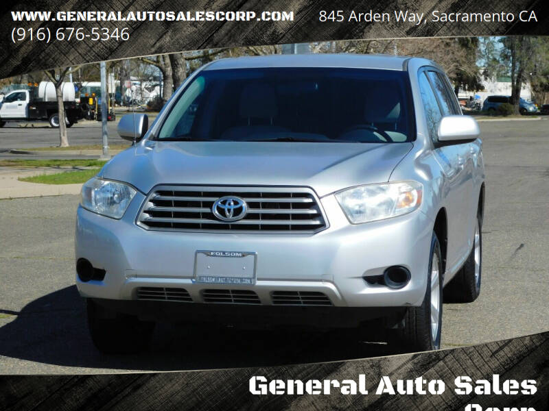 2008 Toyota Highlander for sale at General Auto Sales Corp in Sacramento CA
