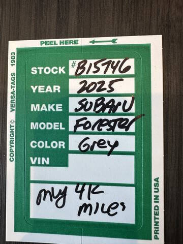 2025 Subaru Forester