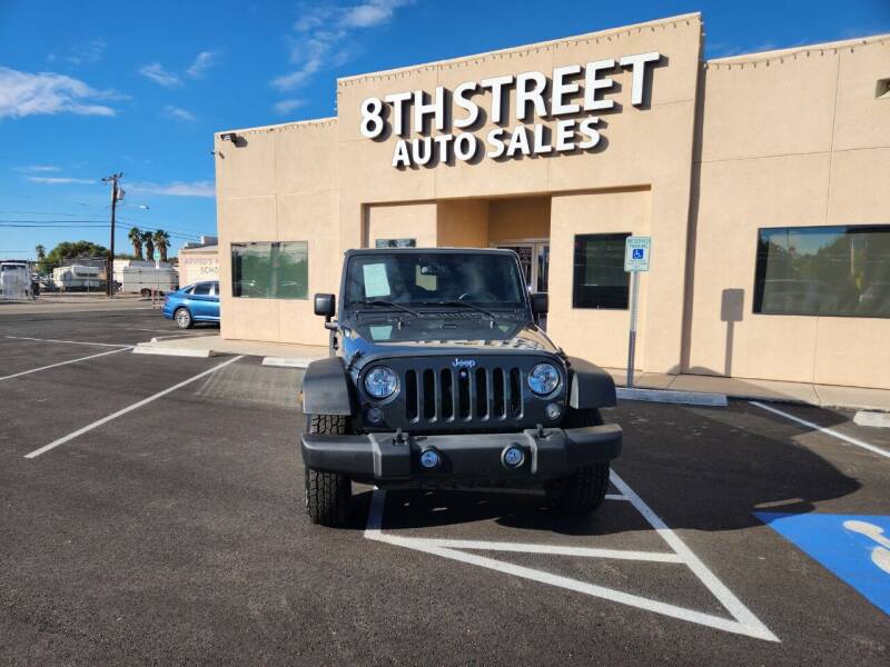 2016 Jeep Wrangler Unlimited for sale at 8TH STREET AUTO SALES in Yuma AZ