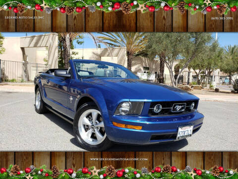 2007 Ford Mustang for sale at Legend Auto Sales Inc in Lemon Grove CA