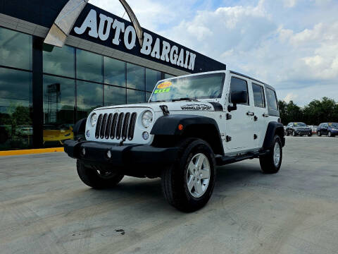 2014 Jeep Wrangler Unlimited for sale at AUTO BARGAIN, INC in Oklahoma City OK