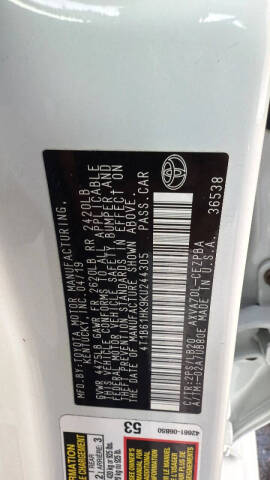 2019 Toyota Camry XSE