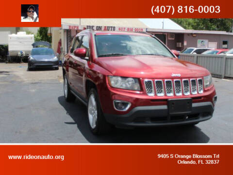 2014 Jeep Compass for sale at Ride On Auto in Orlando FL