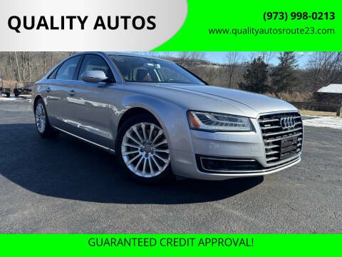 2015 Audi A8 for sale at QUALITY AUTOS in Hamburg NJ