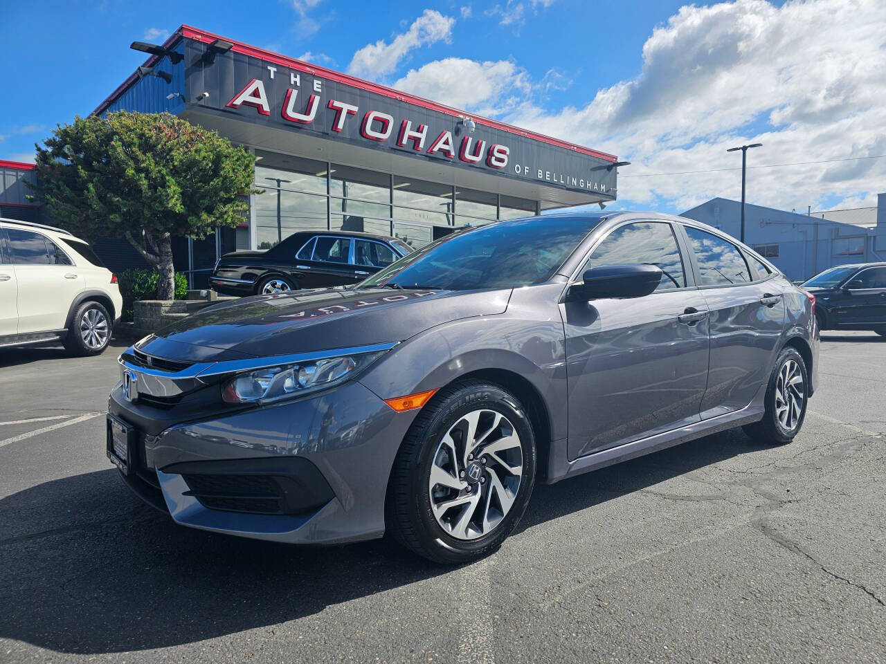 Silver 2016 Honda Civic EX EX 4dr Sedan 1