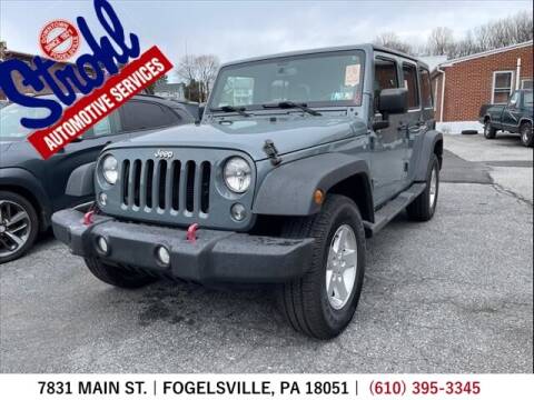 2015 Jeep Wrangler Unlimited for sale at Strohl Automotive Services in Fogelsville PA