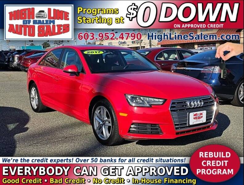 2017 Audi A4 for sale at High Line Auto Sales of Salem in Salem NH