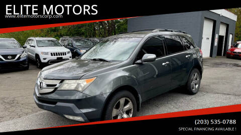 2007 Acura MDX for sale at ELITE MOTORS in West Haven CT
