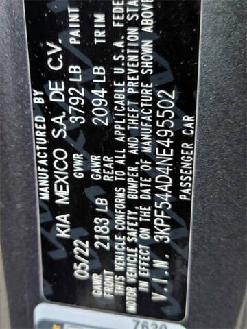 2022 Kia Forte GT Line