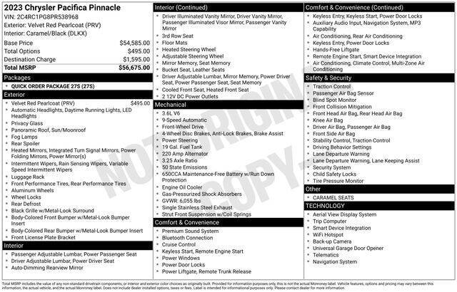 2023 Chrysler Pacifica Pinnacle