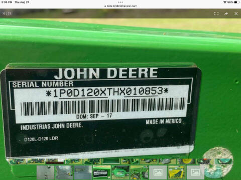 2017 John Deere 1023E
