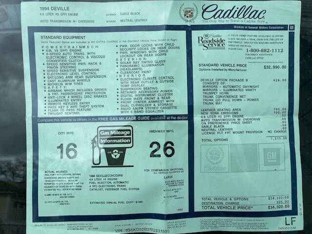 1994 Cadillac DeVille