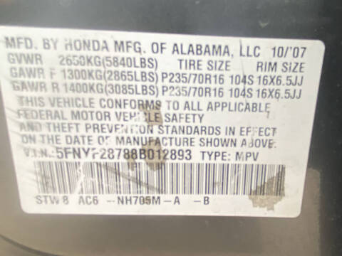 2008 Honda Pilot EX-L w/Navi