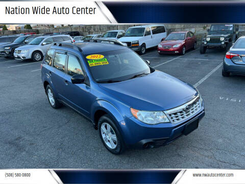 2012 Subaru Forester for sale at Nation Wide Auto Center in Brockton MA