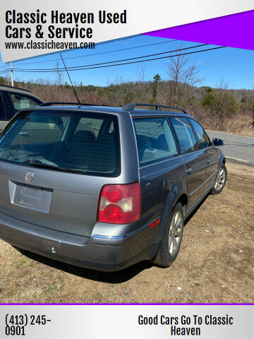 2004 Volkswagen Passat for sale at Classic Heaven Used Cars & Service in Brimfield MA