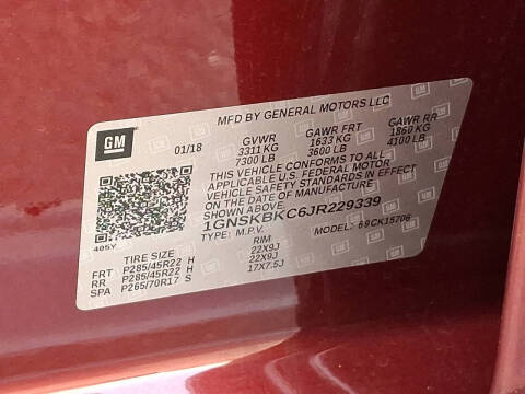 2018 Chevrolet Tahoe LT