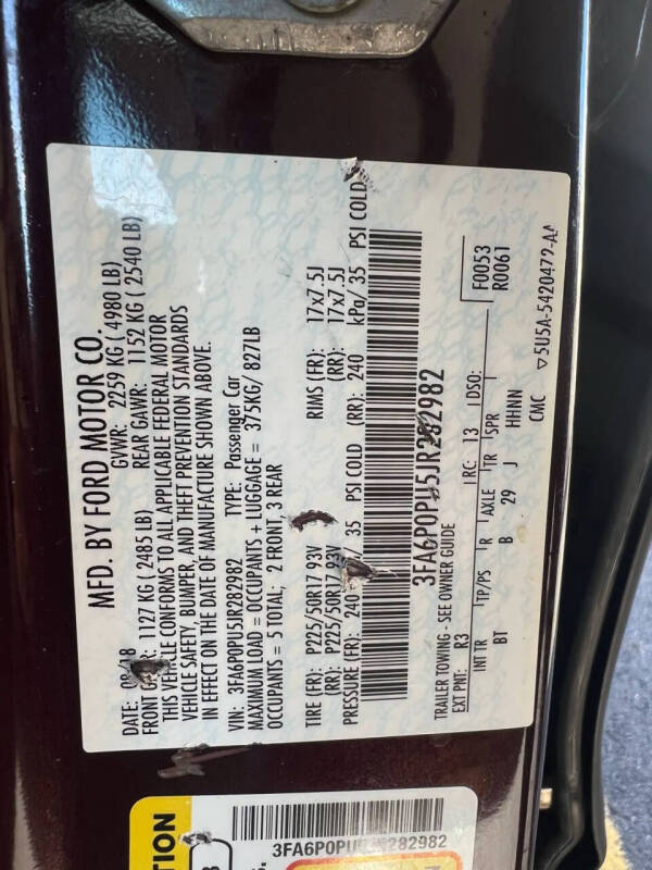 2018 Ford Fusion Energi SE Luxury