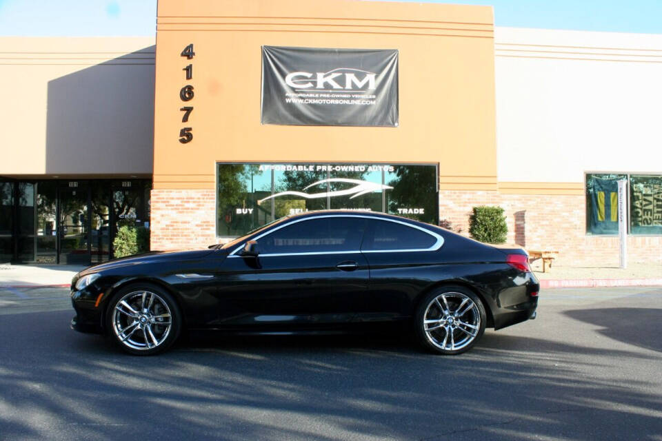 2013 BMW 6 Series for sale at CK Motors in Murrieta, CA