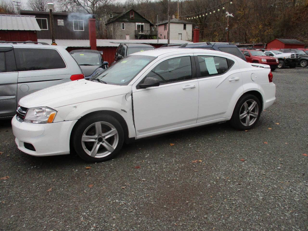 White 2012 Dodge Avenger SE SE 4dr Sedan 2