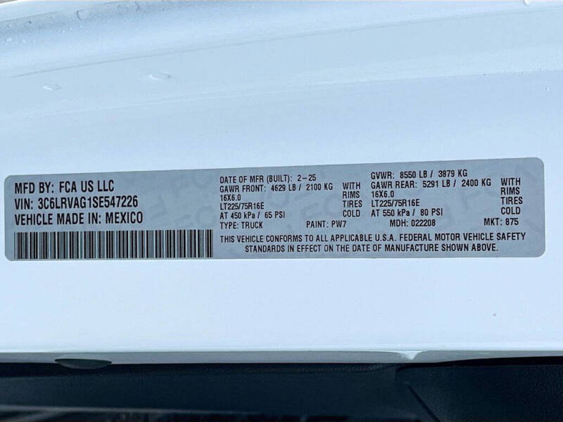 2025 RAM ProMaster