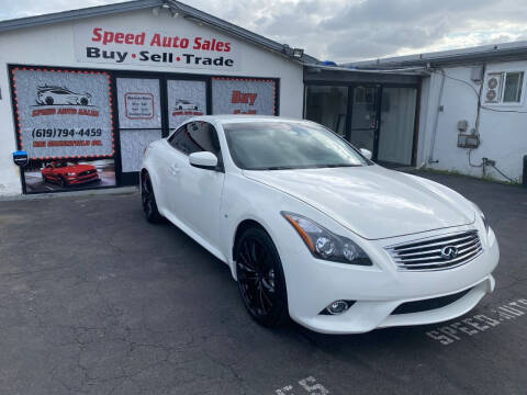 2014 Infiniti Q60 Convertible for sale at Speed Auto Sales in El Cajon CA