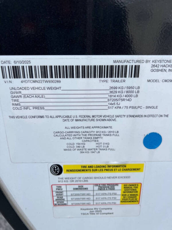 2026 Keystone RV COLEMAN LIGHT