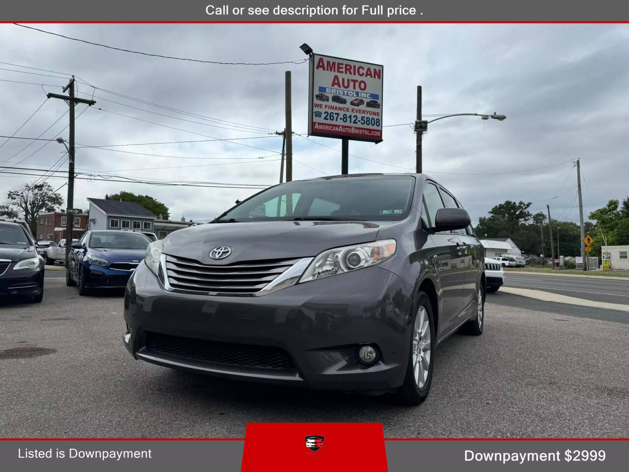 2017 Toyota Sienna for sale at American Auto Bristol Inc in Bristol, PA