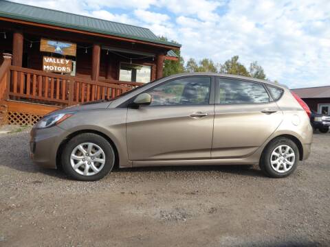 2012 Hyundai Accent for sale at VALLEY MOTORS in Kalispell MT