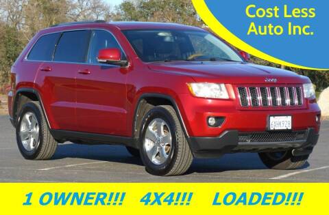 2012 Jeep Grand Cherokee for sale at Cost Less Auto Inc. in Rocklin CA