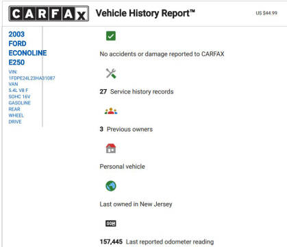 2003 Ford E-Series E-250 SD