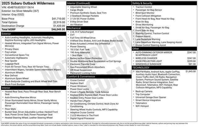 2025 Subaru Outback Wilderness