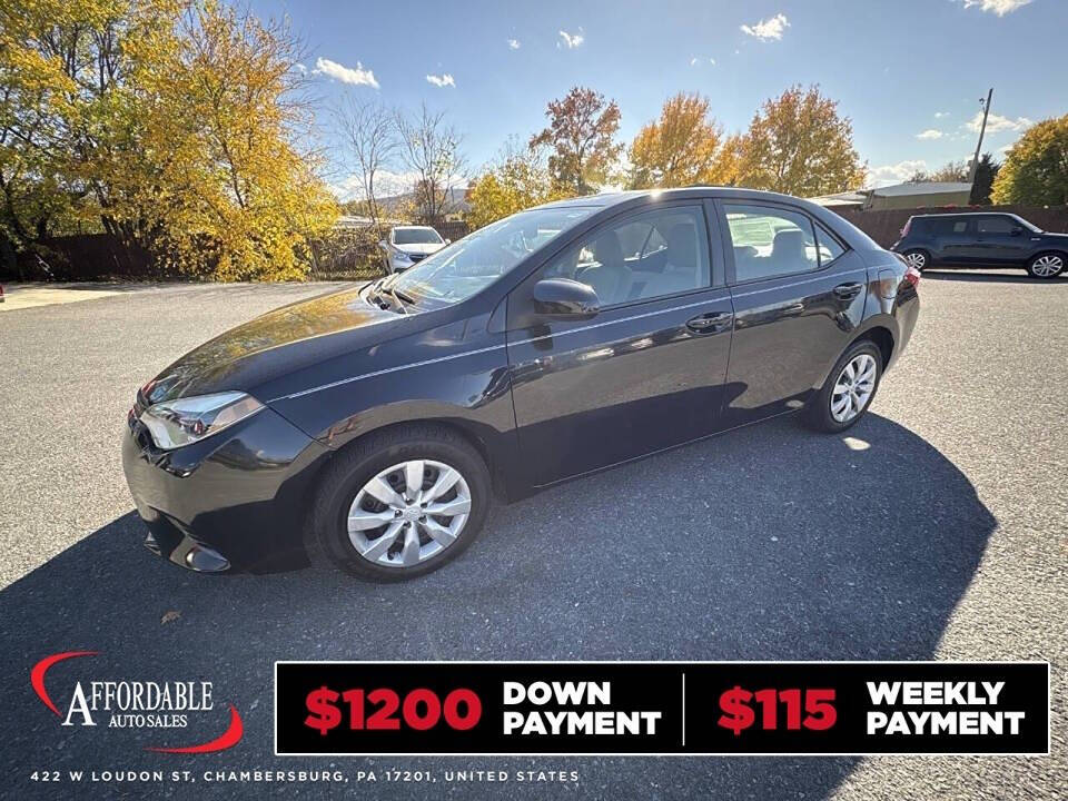 2015 Toyota Corolla for sale at Chambersburg Affordable Auto in Chambersburg, PA