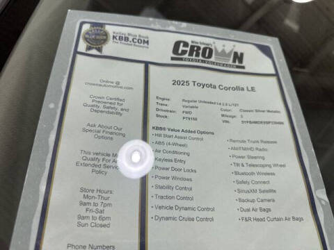 2025 Toyota Corolla LE