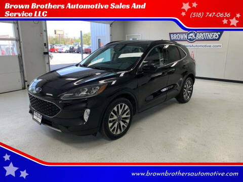 2021 Ford Escape Hybrid for sale at Brown Brothers Automotive Sales And Service LLC in Hudson Falls NY