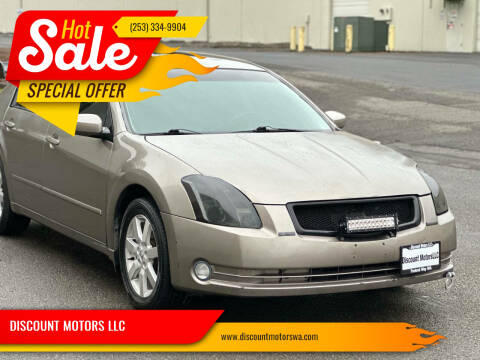 2004 Nissan Maxima for sale at DISCOUNT MOTORS LLC in Federal Way WA